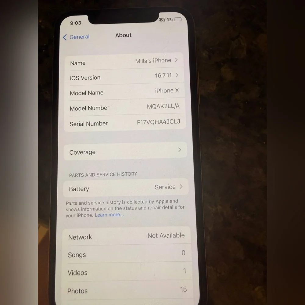 Apple iPhone X 64GB Silver – Unlocked – iOS 16.7 – Works Great – See Details